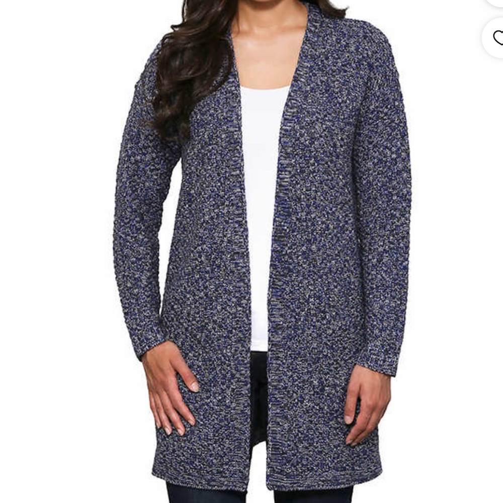Leo & Nicole Long Chunky Weave Cardigan